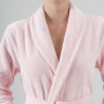Халат женский хлопковый махровый KARNA NORA розовый XL