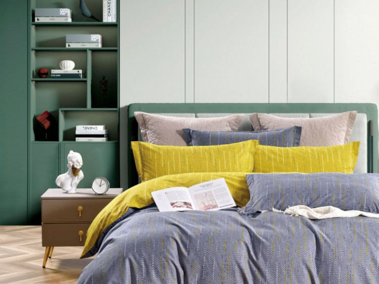 Постельное белье из сатина ASABELLA 1850-6 50х70 (2шт) и 70х70 (2шт) евро