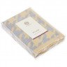 Плед LUXBERRY GOOSE FOOT желтый-серый 130х170