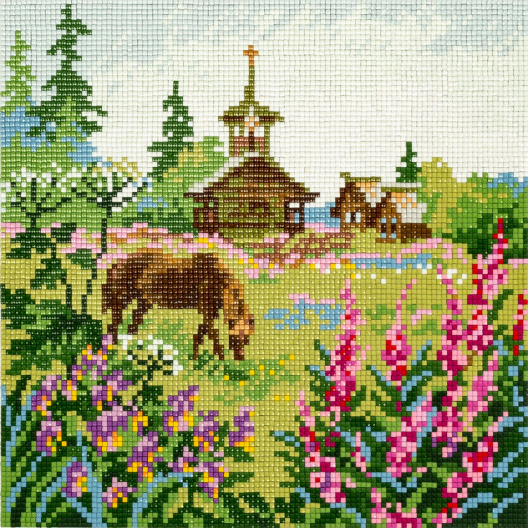 Кристальная (алмазная) мозаика ФРЕЯ ALVR-226 Северное лето