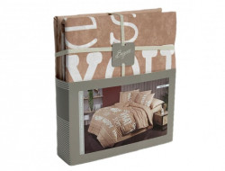 Постельное белье из ранфорса в ПВХ SAREV BAZAAR N307 VERNA V1-BEJ 50х70 (2шт) евро