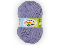 Пряжа ALPINA VERA №50 серо-голубая 55% акрил, 45% хлопок 5 шт х 100 гр, 280 м +/- 15 м