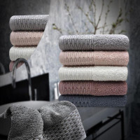 Набор полотенец махровых хлопковых KARVEN H3121 ELSA 50х90 (6шт)