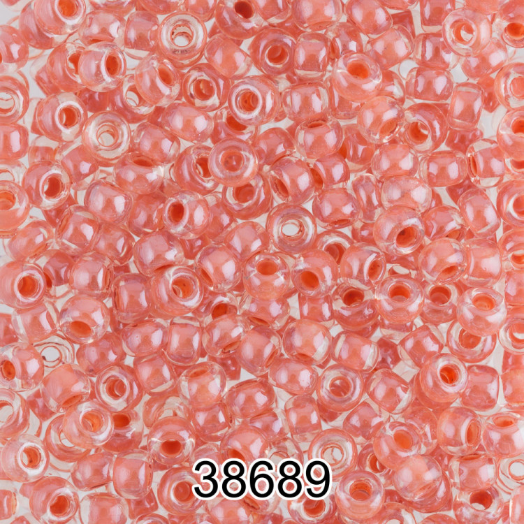 Бисер PRECIOSA (Чехия) круглый 5 10/0 2.3 мм 500 гр 38689 (Ф261) оранжевый