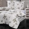 Постельное белье трикотажное с простыней на резинке KARNA BUTTERFLY евро