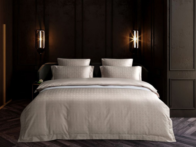 Постельное белье из хлопкового жаккарда ASABELLA 1514-6 50х70 (2шт) и 70х70 (2шт) евро