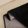 Набор накидок на диван из микрофибры TANGO SOFA черный 90х160 (2шт)