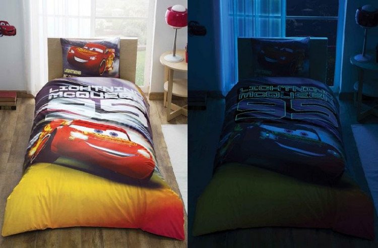 Детское постельное белье TAC светящееся CARS LIGHTING MCQUEEN