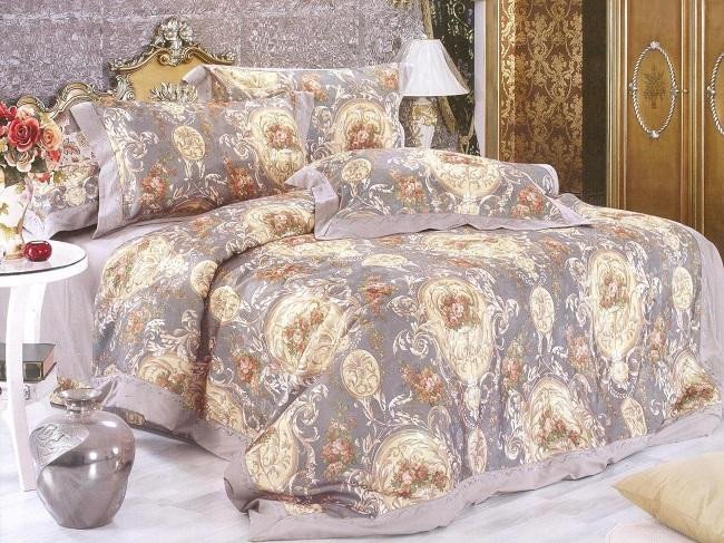 Постельное белье из сатина с вышивкой и гобеленом САЙЛИД D-152(1) 2-спальное