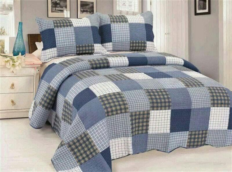 Покрывало хлопковое с наволочками TANGO PATCHWORK PW-162 230х250