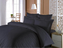 Постельное белье из хлопкового жаккарда KARVEN N301 SARMASIK ANTRASIT 50х70 (2шт), 70х70 (2шт) евро