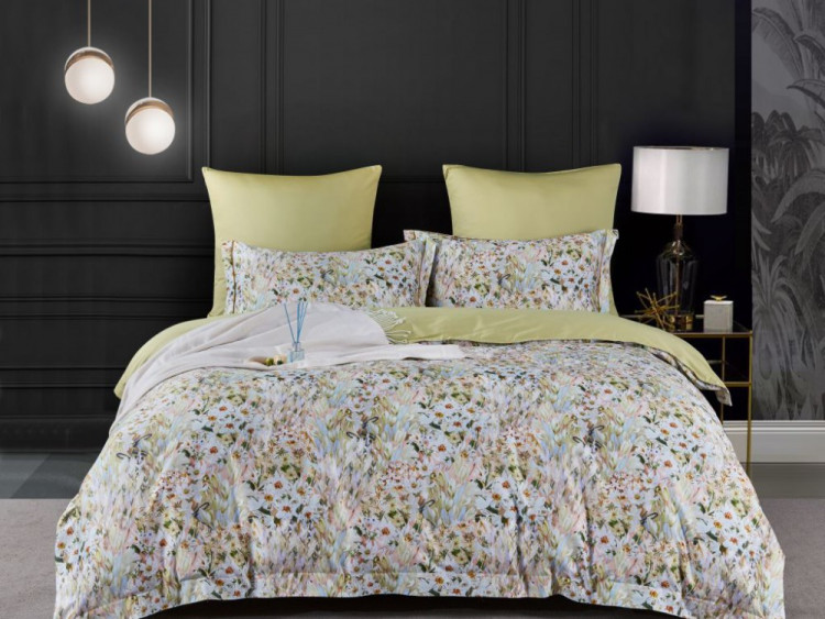 Постельное белье из египетского хлопка Premium ASABELLA 2110-7 50х70 (2шт) и 70х70 (2шт) семейное