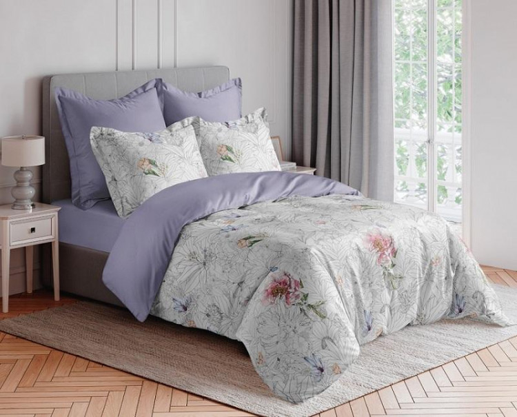 Постельное белье из печатного твил-сатина SAILID BR-10-4 семейное