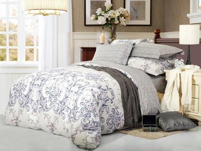 Постельное белье из сатина печатного САЙЛИД B-174 евро