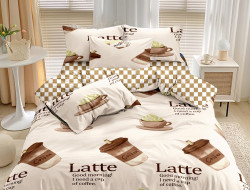 Постельное белье из твил-сатина TANGO латте 70х70 (2шт) 1,5-спальное