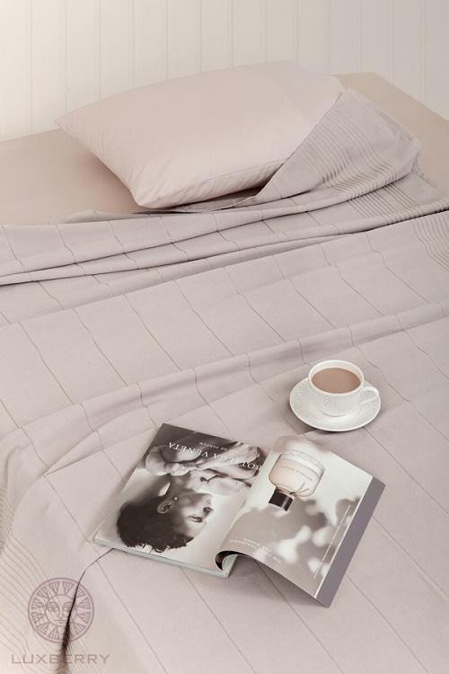 Простыня для укрывания LUXBERRY SIMPLE мокко 150х200