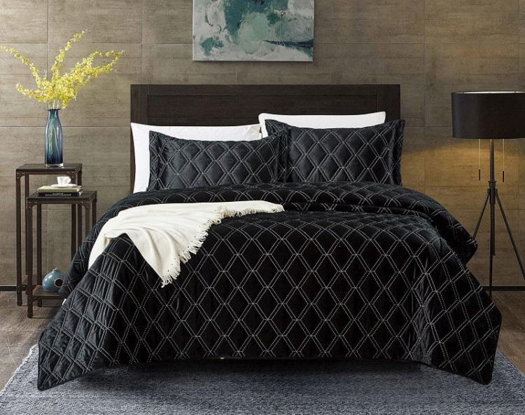 Покрывало с наволочками тонкое велюровое TANGO BACCARA BAC-03 240х260