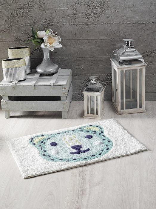 Коврик хлопковый махровый для ванной MODALIN MOON V1 50х80