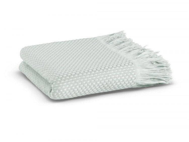Плед из хлопка и тенсела CASUAL AVENUE FRESNO seafoam 110х180