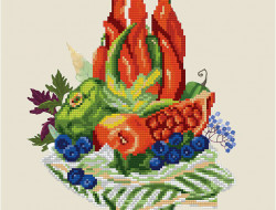 Кристальная (алмазная) мозаика ФРЕЯ ALVR-121 Вкусный букет 40 х 30 см