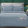Постельное белье из сатина с вышивкой KARVEN N008-656 50х70 (2шт), 70х70 (2шт) евро