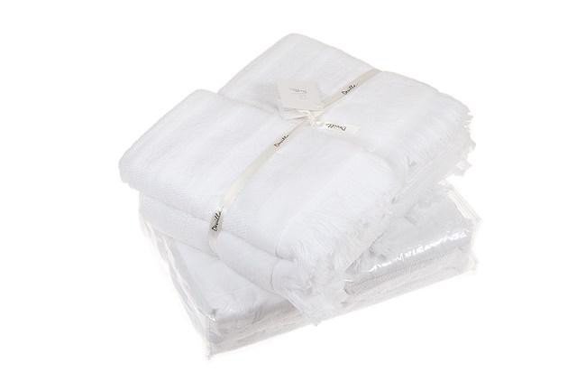 Комплект хлопковых махровых полотенец DEVILLA 04770 MOUSSE кокос (3шт)