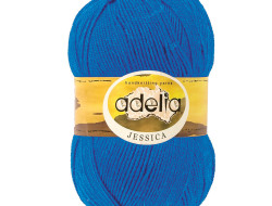 Пряжа ADELIA JESSICA №09 ярко-голубая 67% шерсть, 33% полиэстер, 5 шт х 100 гр, 260 м +/- 10 м