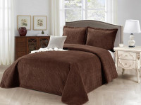 Покрывало с наволочками тонкое велюровое TANGO CASABLANCA CAS-30 230х250