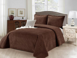 Покрывало с наволочками тонкое велюровое TANGO CASABLANCA CAS-30 230х250