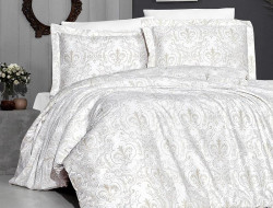 Постельное белье из сатина KARVEN N021 DELMOR CREAM 50х70 (2шт), 70х70 (2шт) евро