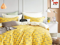 Постельное белье из сатина TANGO лисы 50х70 (2шт) 2-спальное