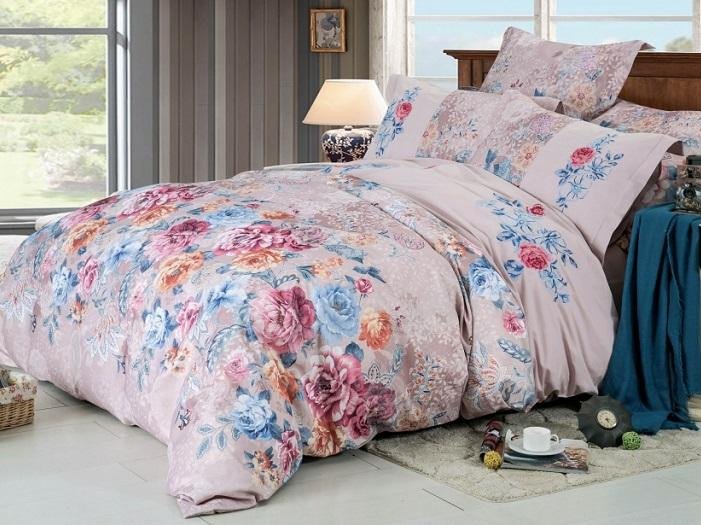 Постельное белье из сатина с вышивкой  САЙЛИД D-180 семейное