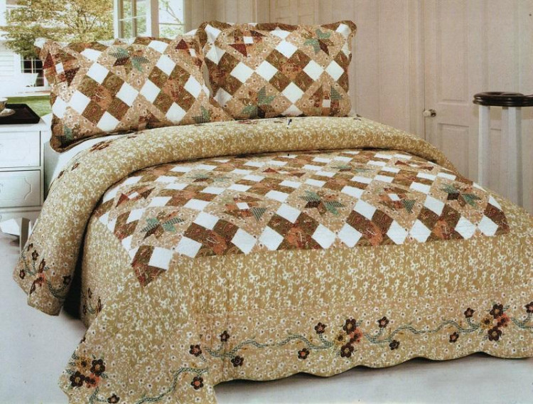 Покрывало хлопковое с наволочками TANGO PATCHWORK PW-160 230х250