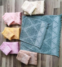 Набор полотенец махровых хлопковых KARVEN H1682 SACAKLI NAZLI 50х90 (6шт)