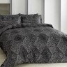 Постельное белье из сатина TAC DELUX PREMIUM DIGITAL REBEL серое евро