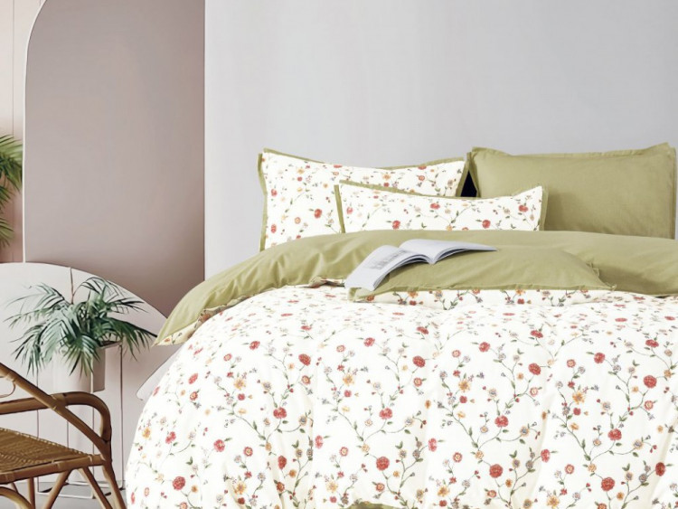 Постельное белье из фланели ASABELLA 2083-6 50х70 (2шт) и 70х70 (2шт) евро