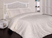 Постельное белье из сатина KARVEN N021 VANESSA KREM 50х70 (2шт), 70х70 (2шт) евро