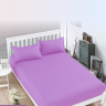 Простыня на резинке из сатина DIVA AFRODITA PR19 160х200х20 с наволочками 50х70 (2шт) фиолетовая