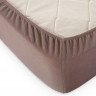 Простыня трикотажная на резинке ALLERI ПРЕМИУМ мокко 200х200х20