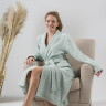 Халат женский хлопковый махровый KARNA NORA ментол XL