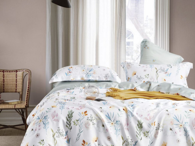 Постельное белье из тенсела ASABELLA 1960-6 50х70 (2шт) и 70х70 (2шт) евро