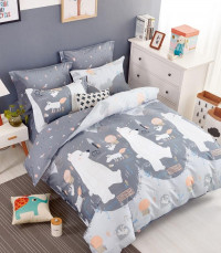 Постельное белье из твила TANGO мишки на севере 50х70 (2шт) 2-спальное