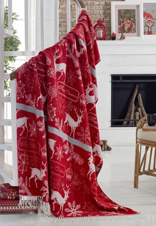 Плед хлопковый с акрилом KARNA CEYLAN 130х170