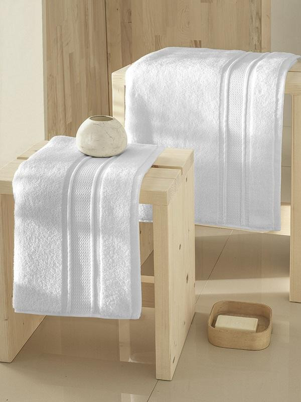 Полотенце из микрокоттона KARNA VIANA ZERO TWIST белое 50х90