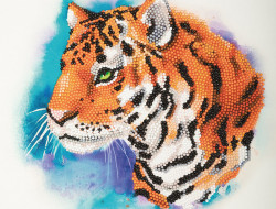 Кристальная (алмазная) мозаика ФРЕЯ ALBP-271 постер Сильный тигр
